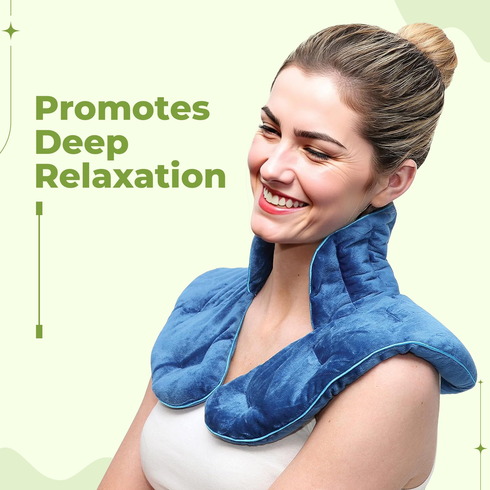Hot/Cold Weighted Neck & Shoulder Wrap -Soothing  Herbal Aromatherapy at Home