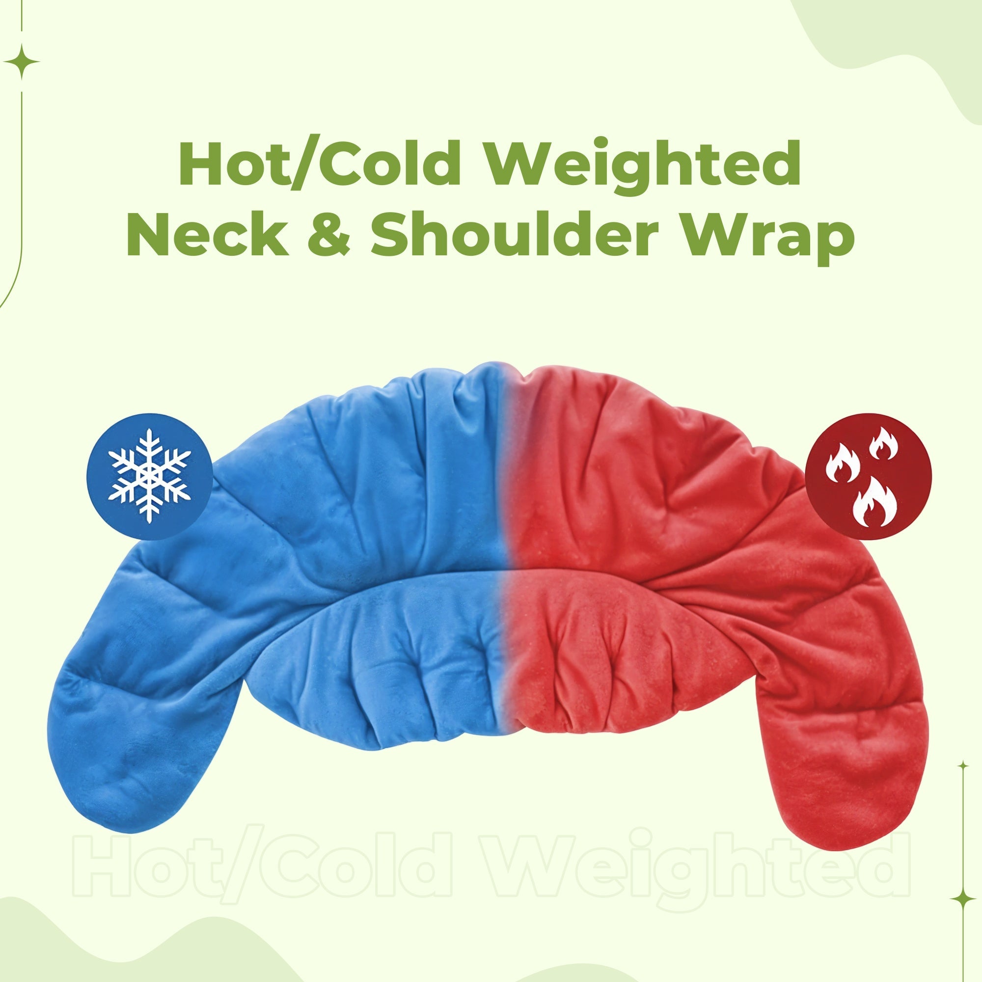 Hot/Cold Weighted Neck & Shoulder Wrap -Soothing  Herbal Aromatherapy at Home