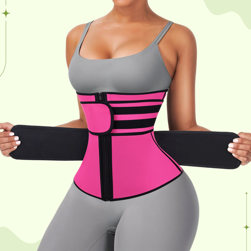 Women Waist Trainer Body Shaper - Home Slimming Sweat Belt for Tummy Control