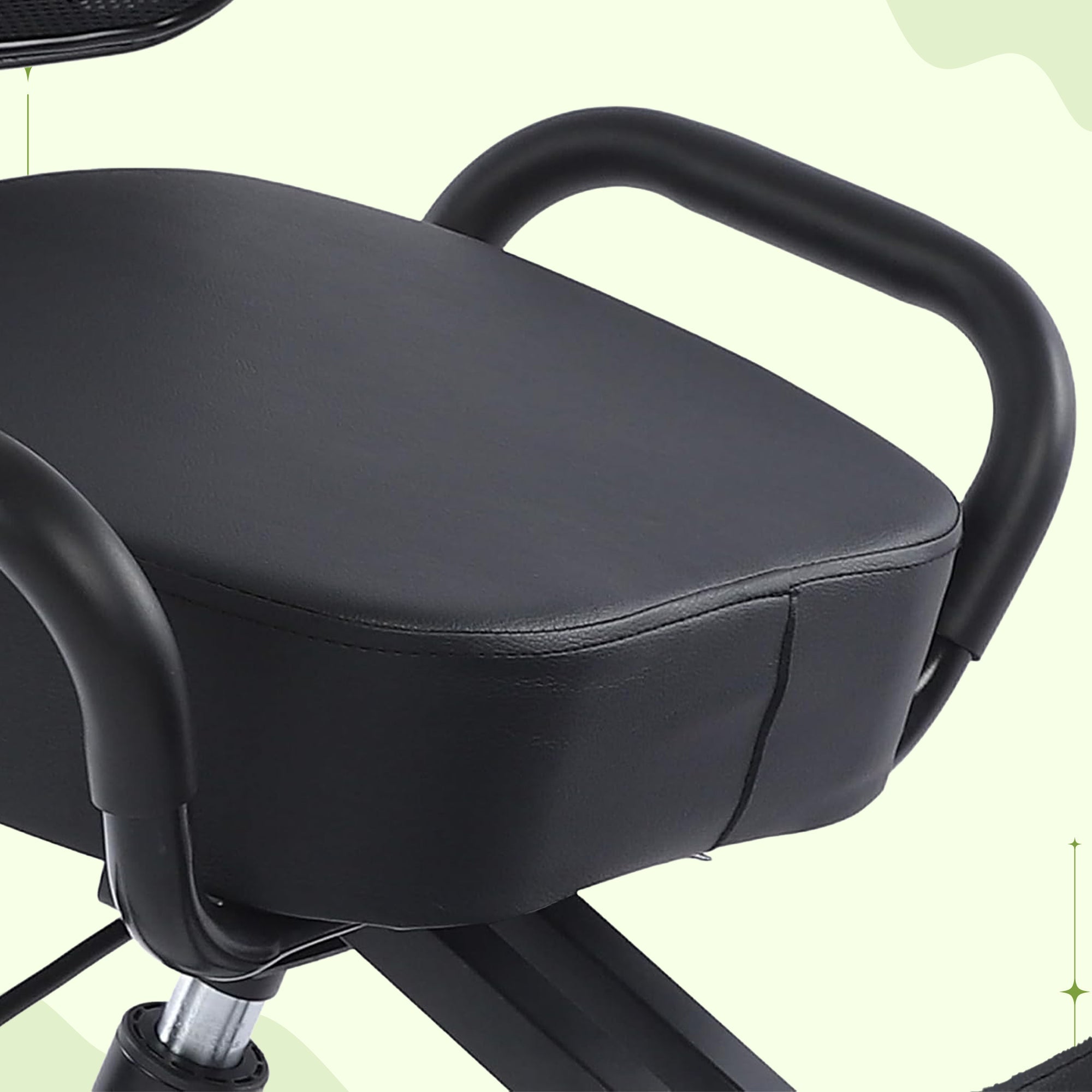 Kneeling Office Chair with Back Support - Stool with Smooth Casters