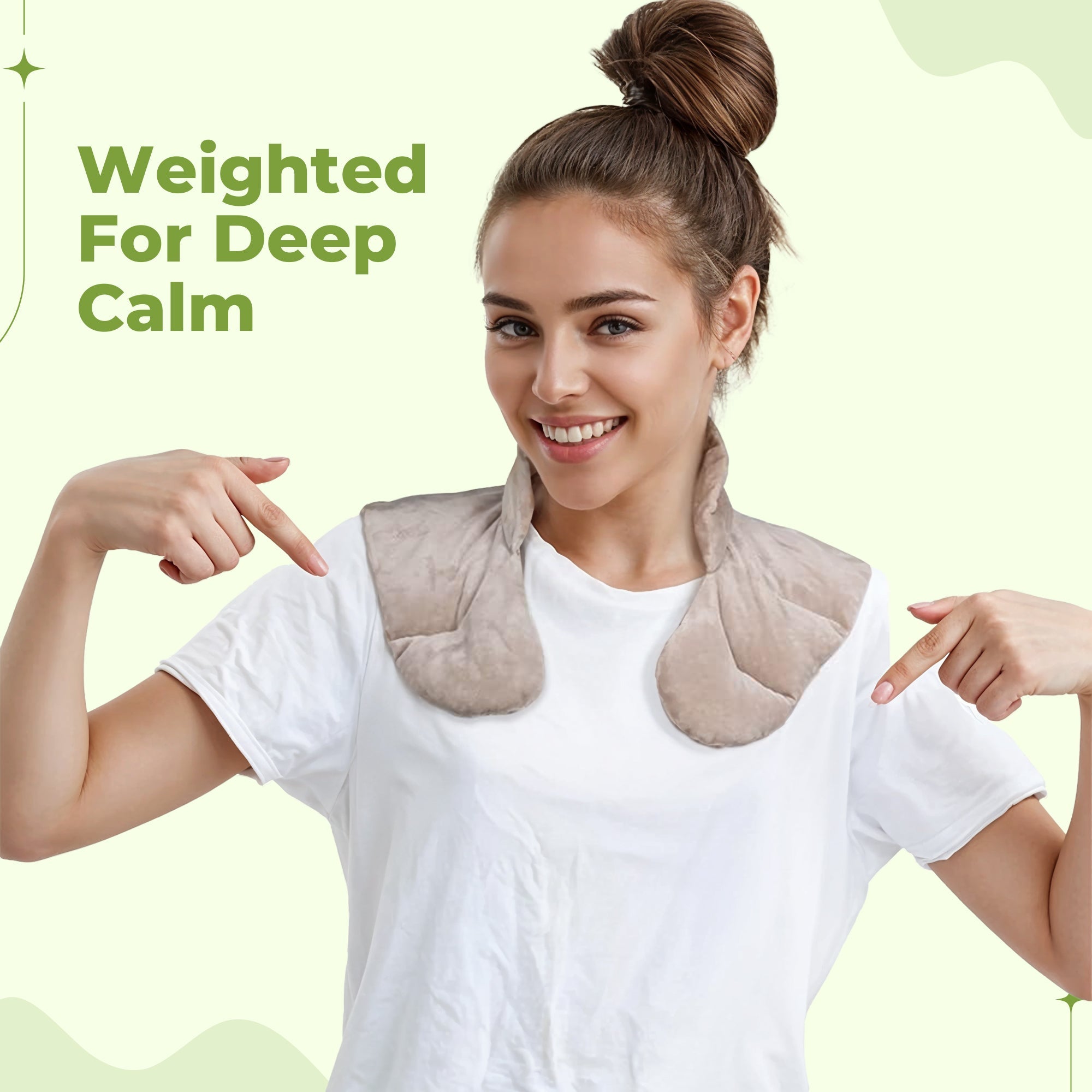 Hot/Cold Weighted Neck & Shoulder Wrap -Soothing  Herbal Aromatherapy at Home