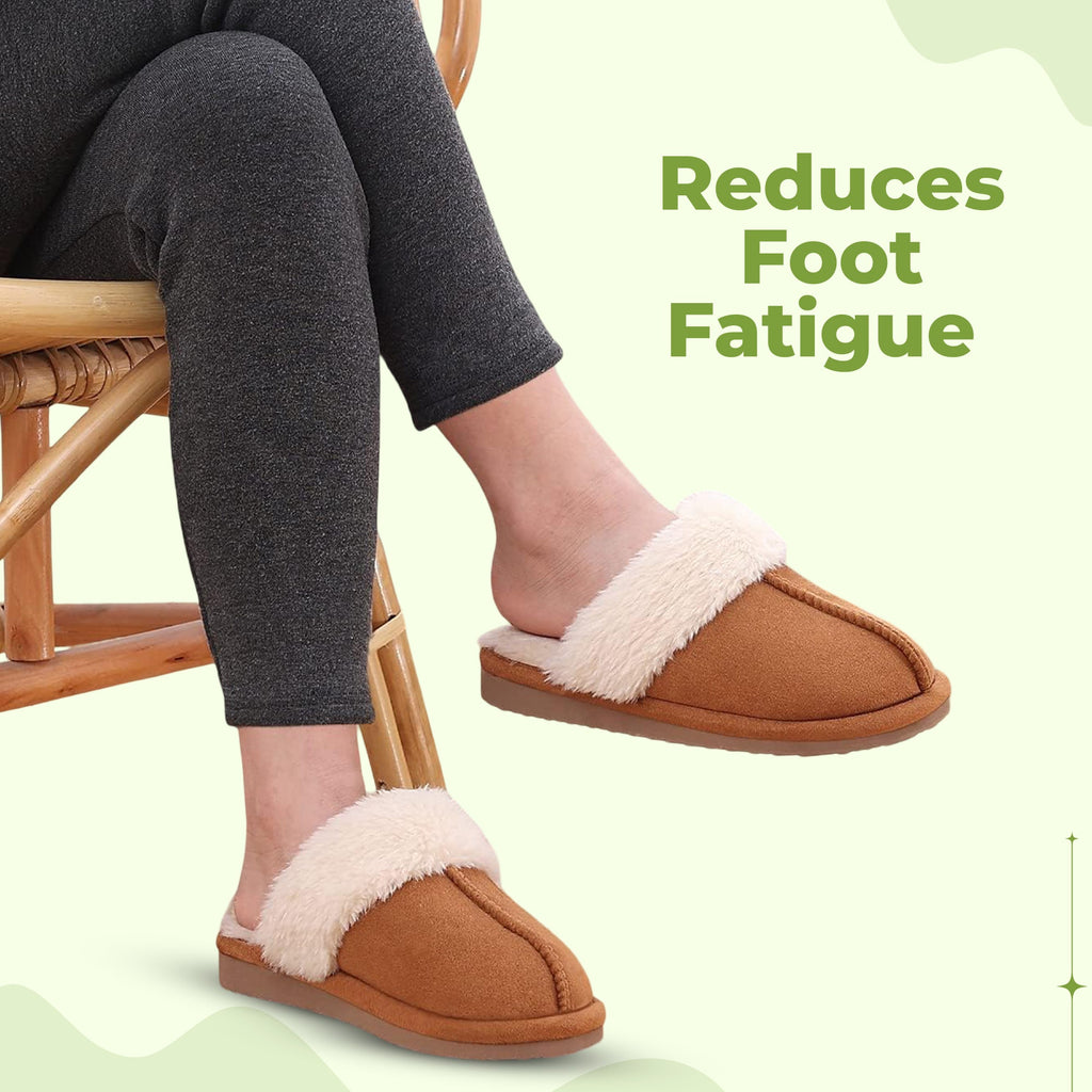 Comfy Wool Slippers - Suede upper adds style and durability