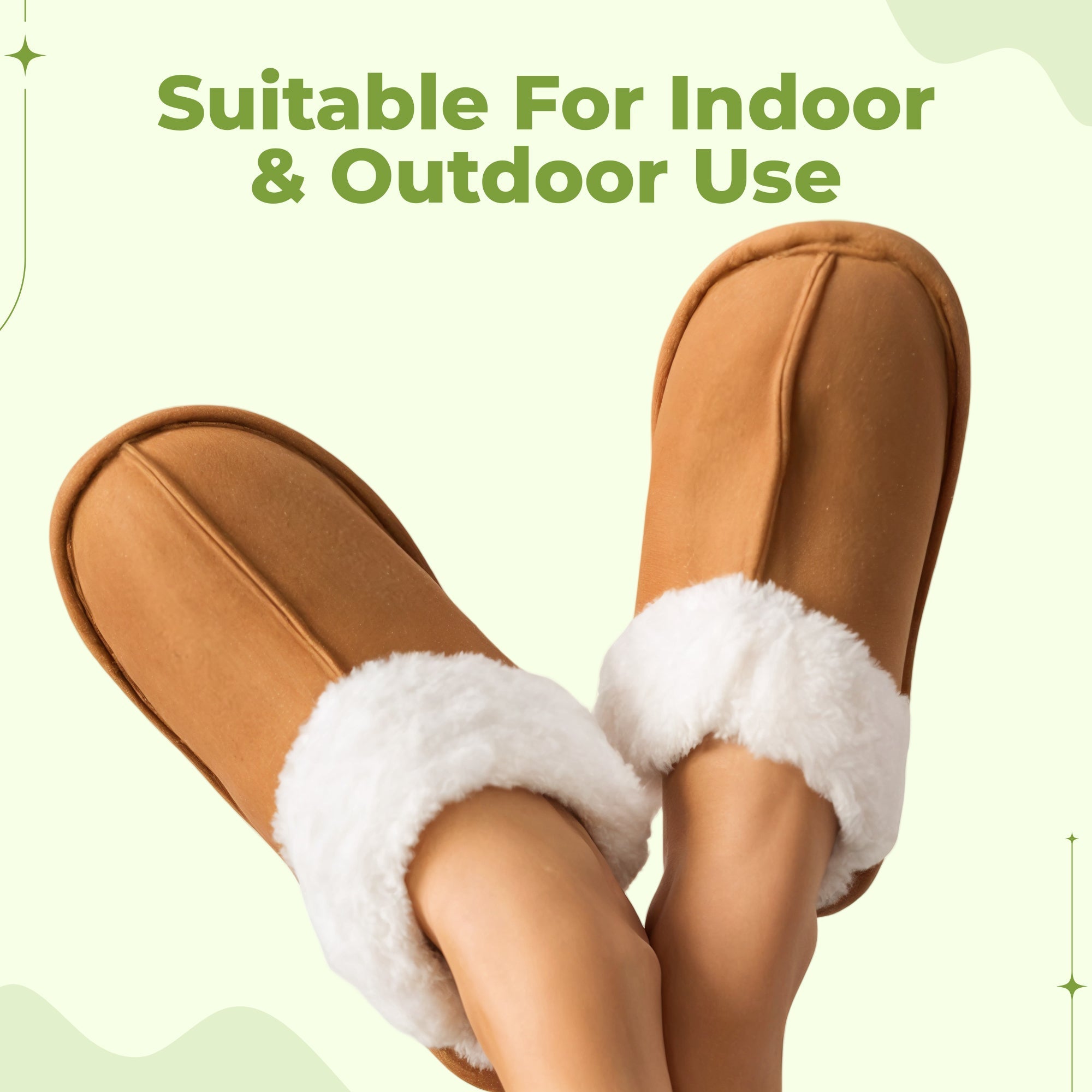 Comfy Wool Slippers - Suede upper adds style and durability
