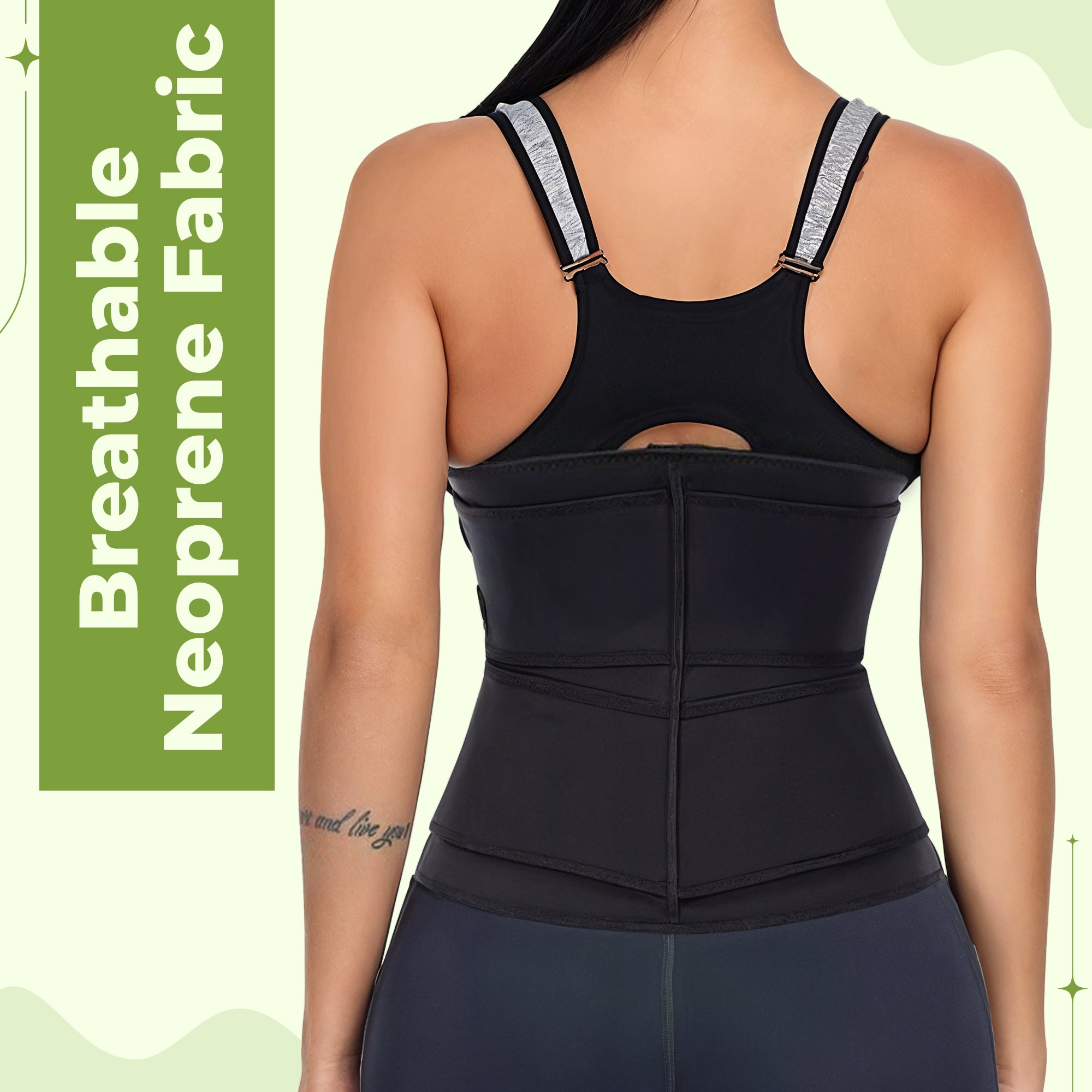 Women Waist Trainer Body Shaper - Home Slimming Sweat Belt for Tummy Control