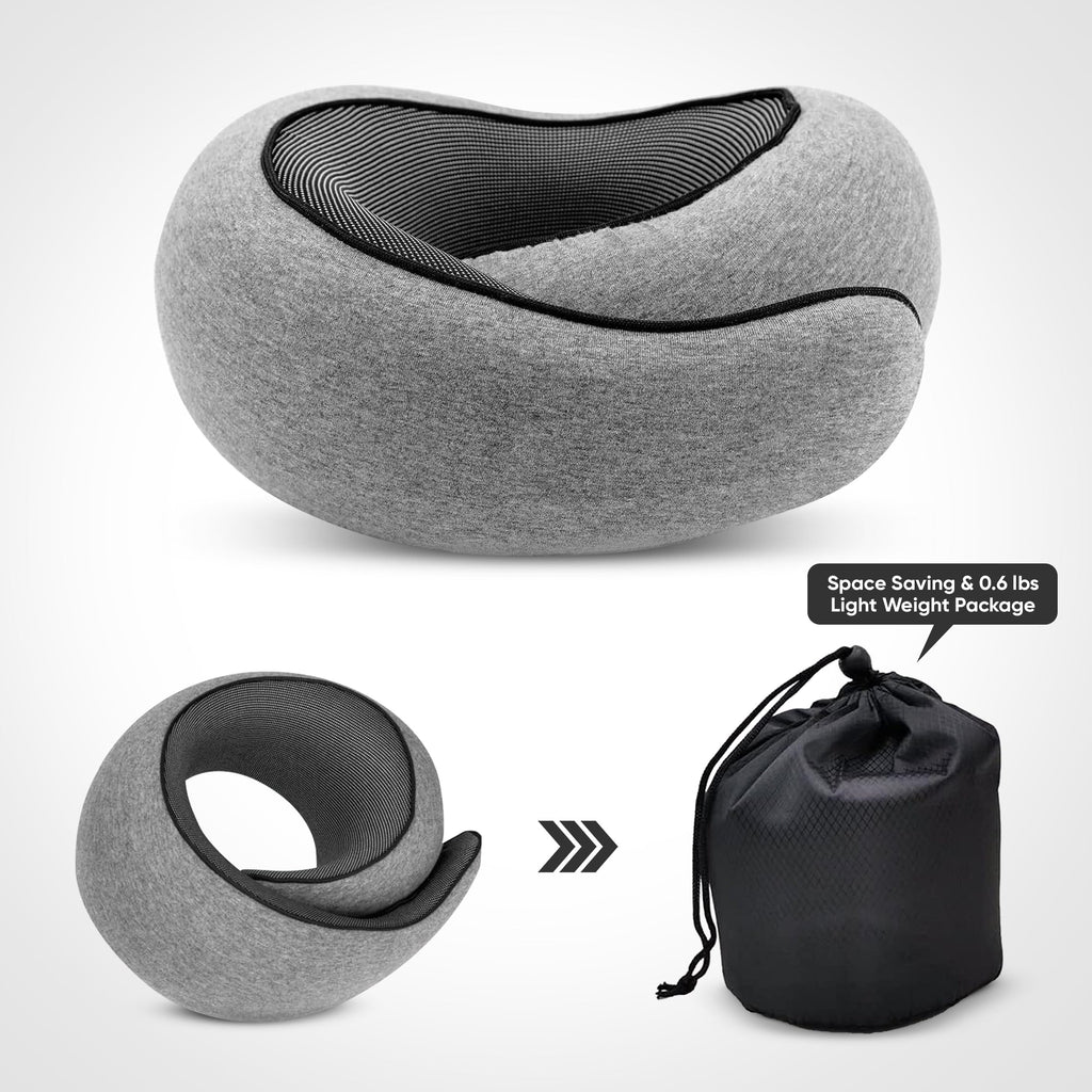 Travel Neck Pillow - Comfortable and Full Neck Support