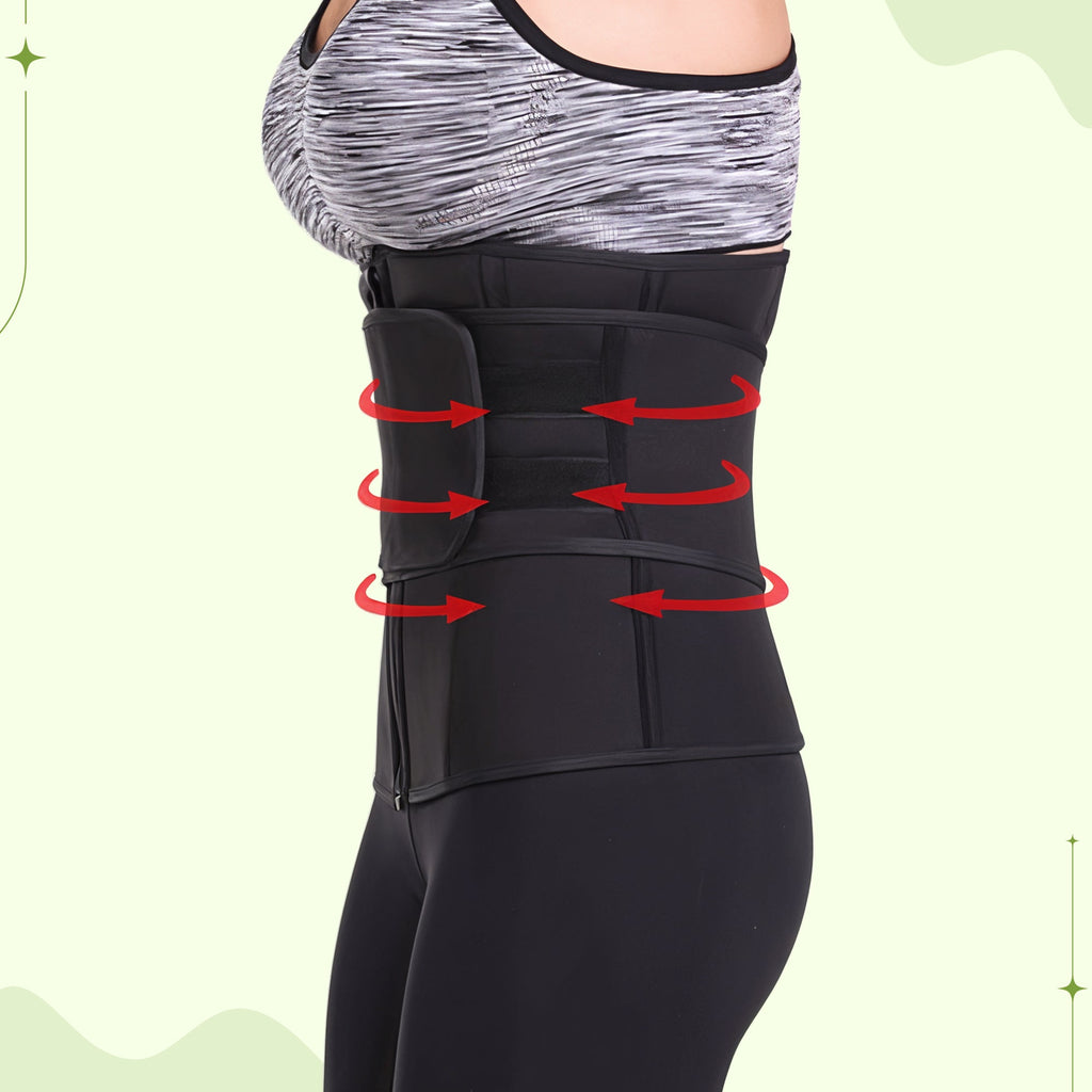 Women Waist Trainer Body Shaper - Home Slimming Sweat Belt for Tummy Control
