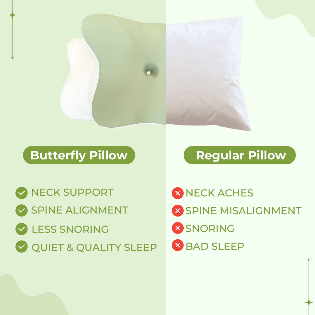 Butterfly Memory Foam Neck Pillow 2.0 - Upgraded Design