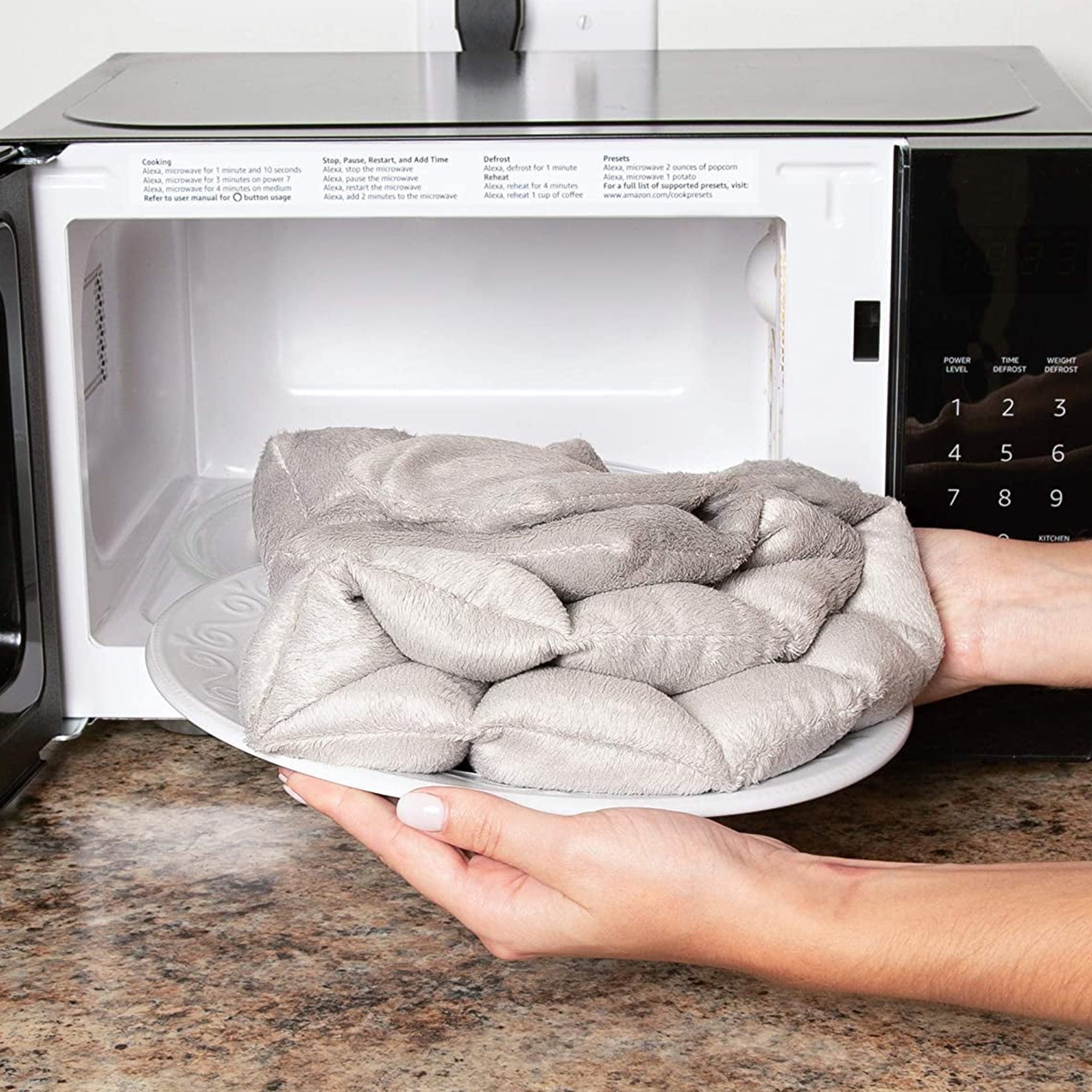 Hot/Cold Weighted Neck & Shoulder Wrap -Soothing  Herbal Aromatherapy at Home