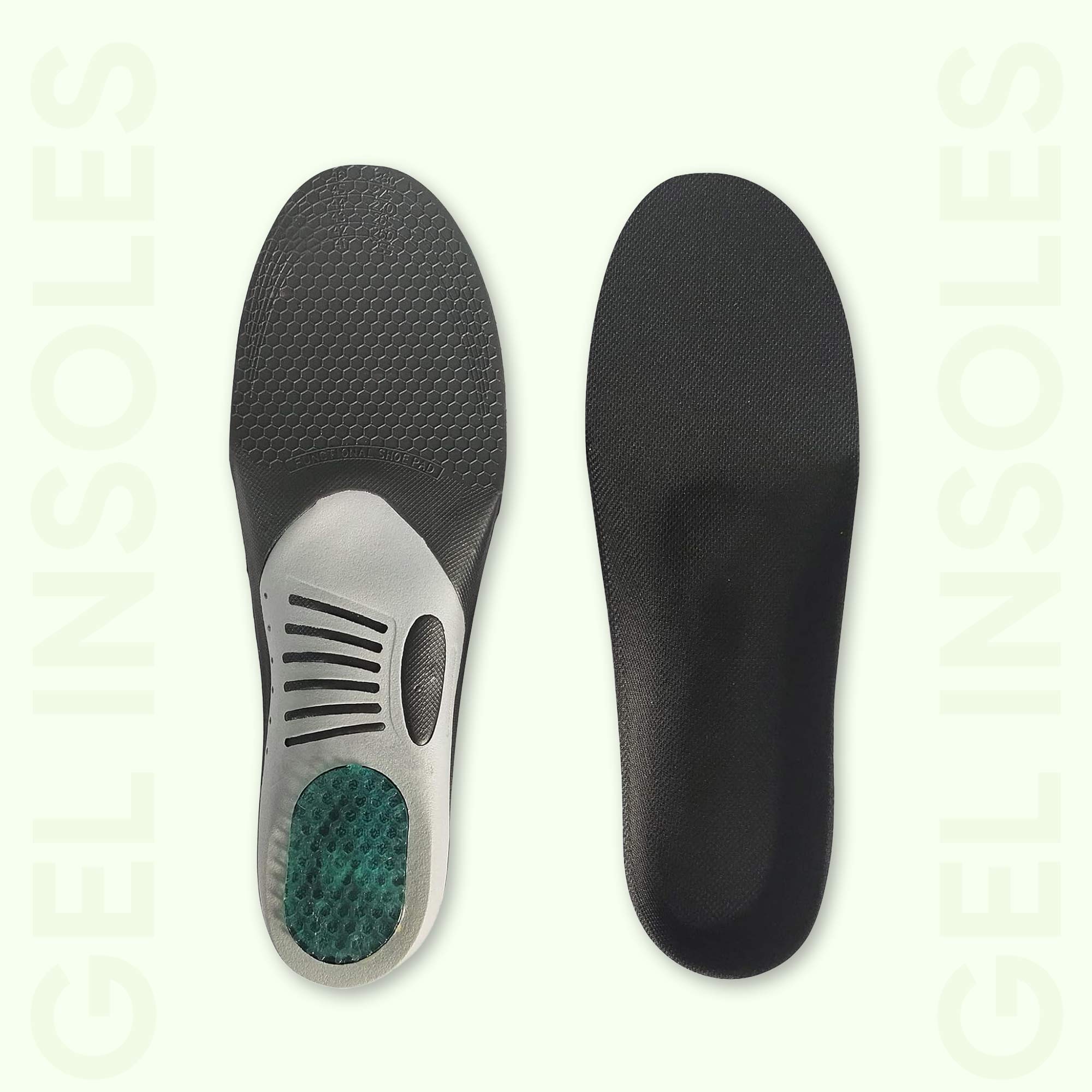 Gel Insoles for Shoes -  All Day Comfort for Arch Support & Trim Inserts to Fit Shoes