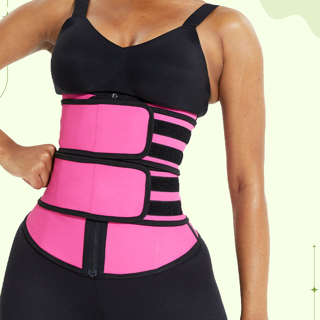Women Waist Trainer Body Shaper - Home Slimming Sweat Belt for Tummy Control