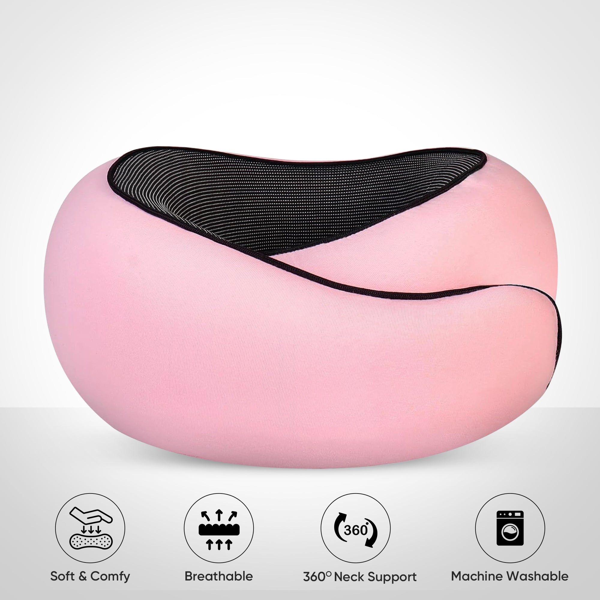 Travel Neck Pillow - Comfortable and Full Neck Support