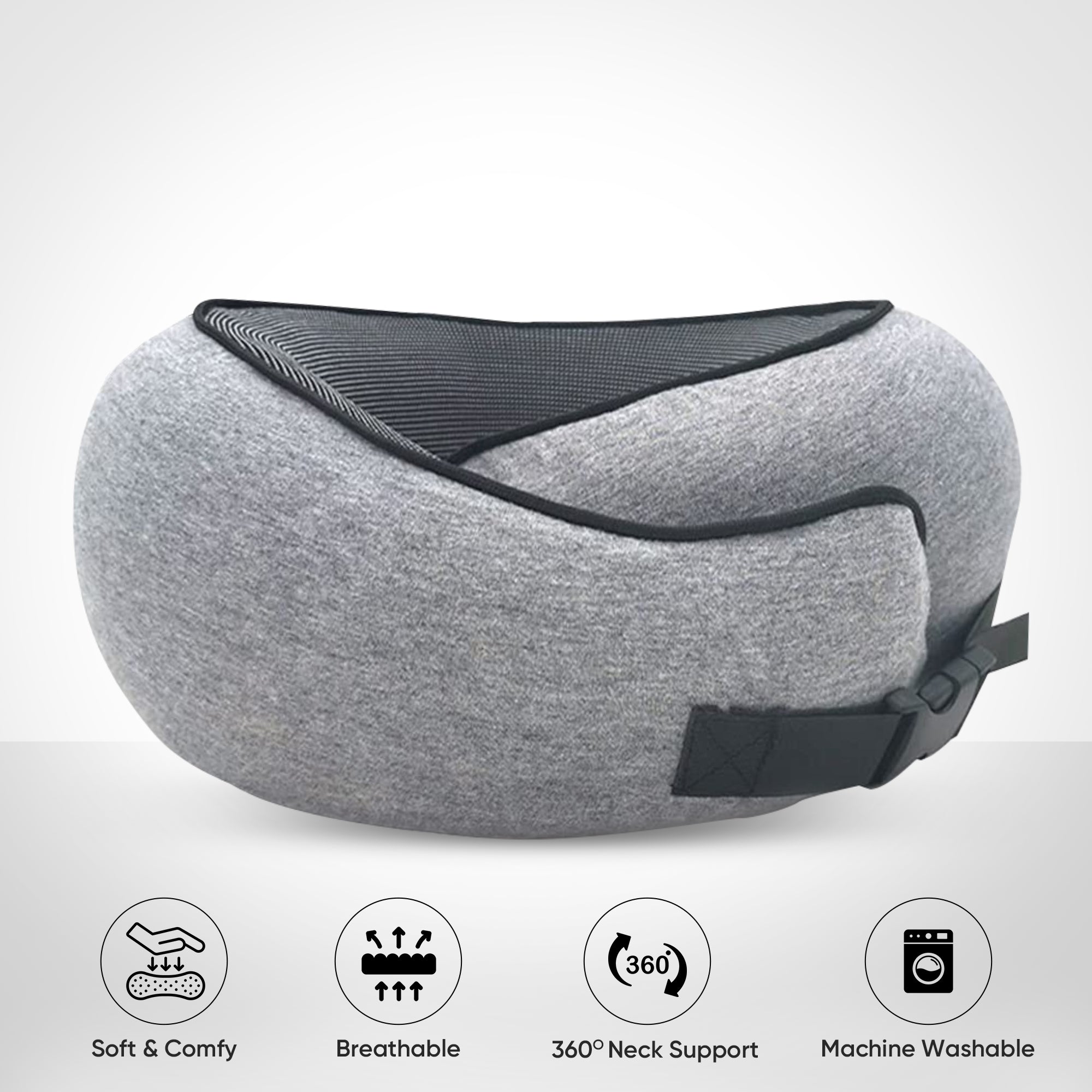 Travel Neck Pillow - Comfortable and Full Neck Support