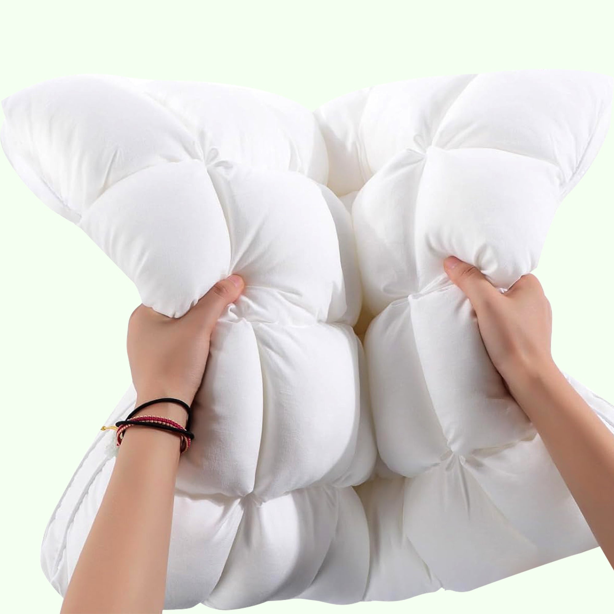 Luxury Goose Down Pillow - Support for Side & Back Sleepers