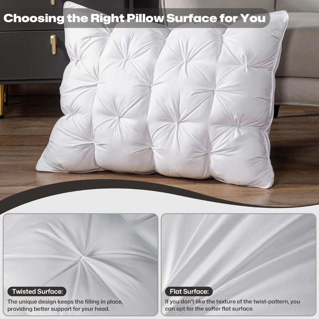 Goose Down Pillow – Luxurious All Night Comfort Comfort