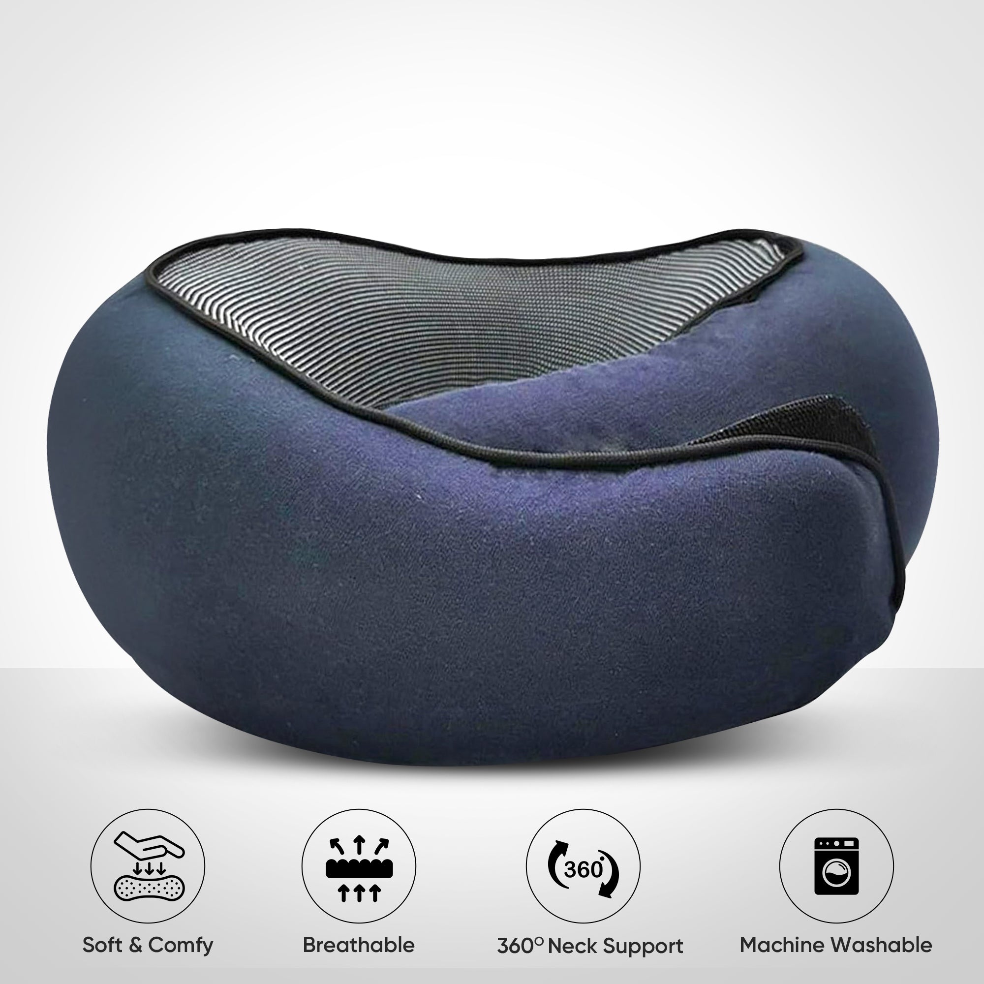 Travel Neck Pillow - Comfortable and Full Neck Support
