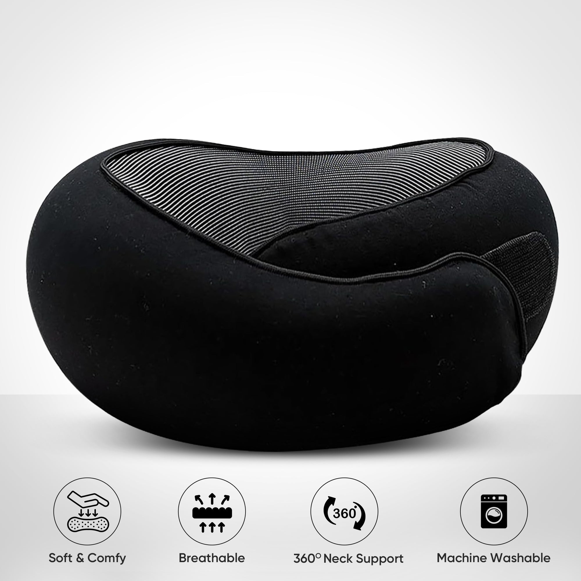 Travel Neck Pillow - Comfortable and Full Neck Support