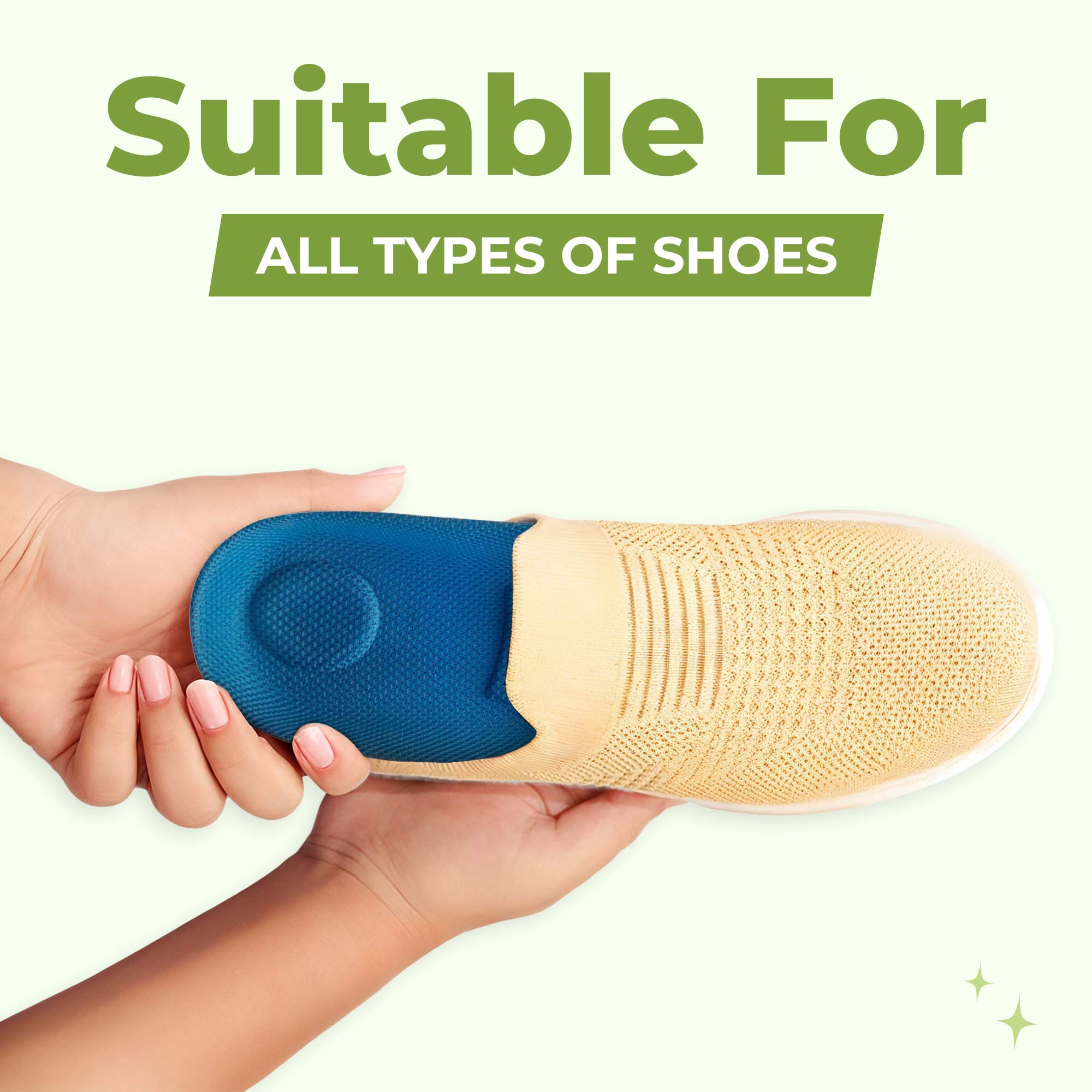 Gel Insoles for Shoes -  All Day Comfort for Arch Support & Trim Inserts to Fit Shoes
