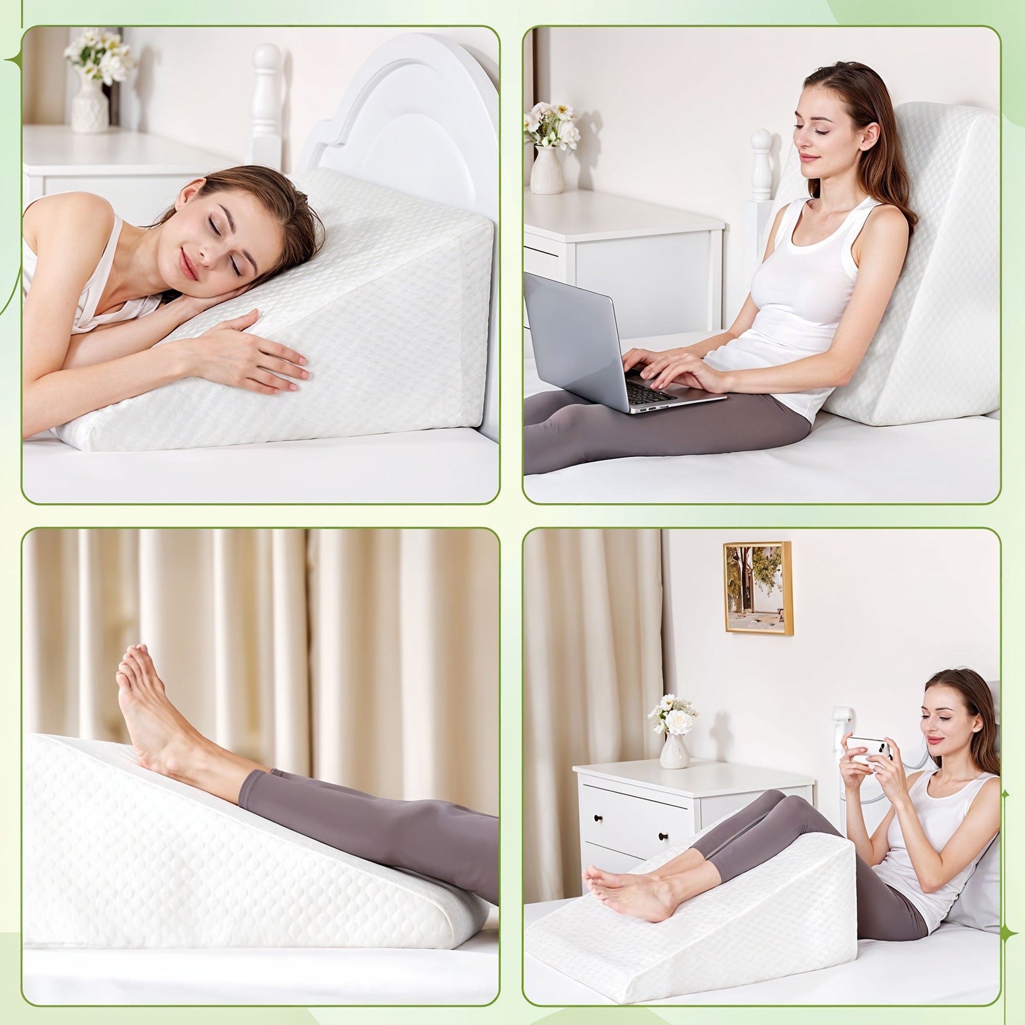 Back Pillow, Wedge Pillow for Back and Legs