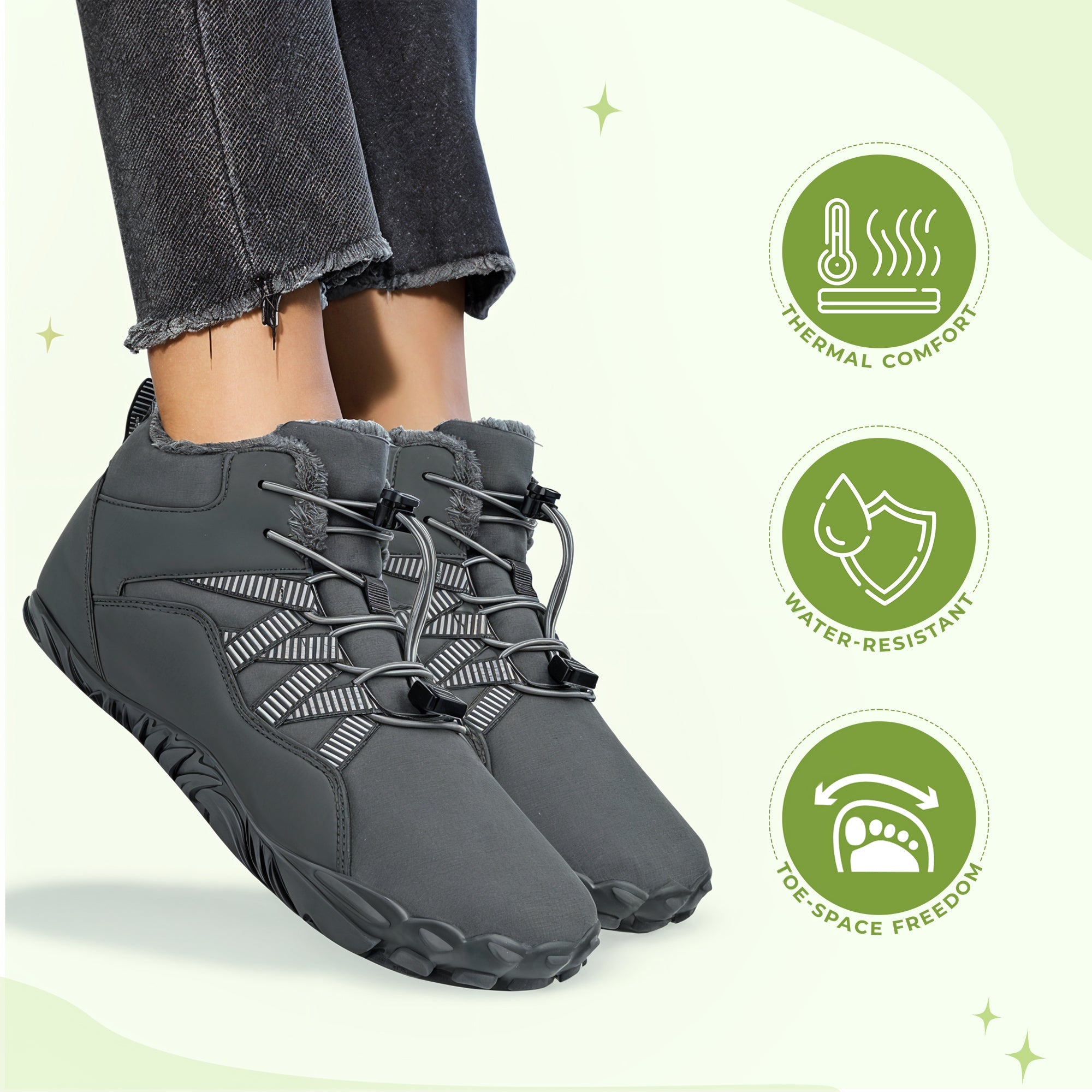 Thermal Barefoot Shoes - Comfortable Footwear for Autumn and Winter