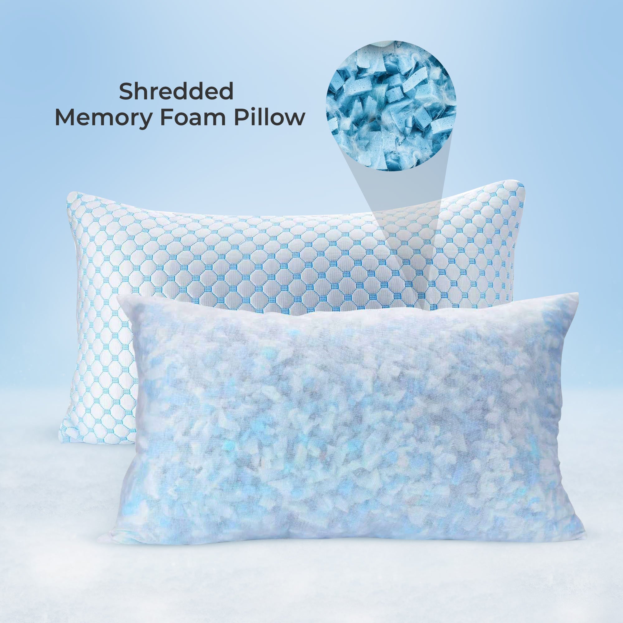 Cooling Gel Infused Pillow for Hot sleepers & Back Discomfort