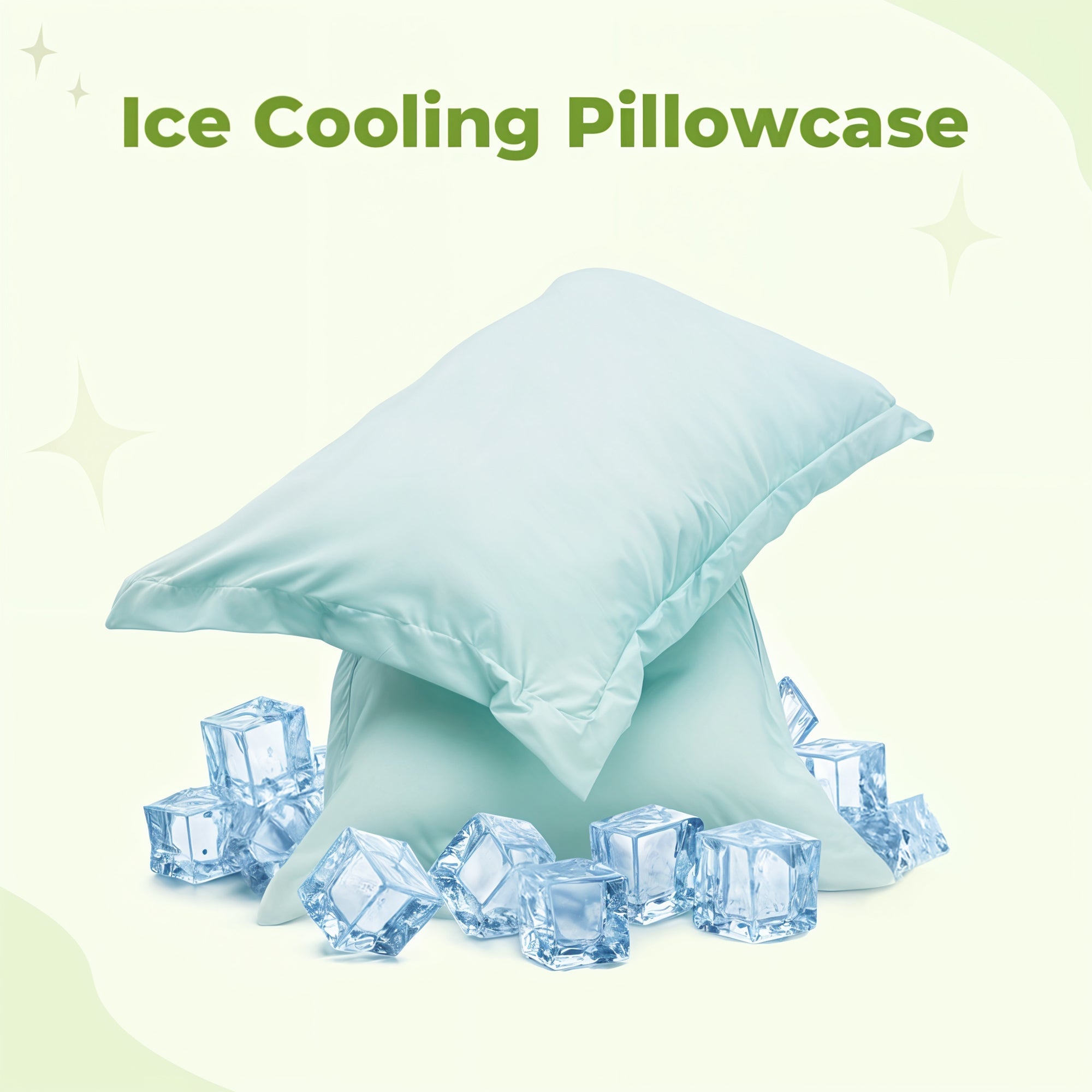 Ice Cooling Pillowcase - Skin-Friendly & Machine Washable Pillow Cases