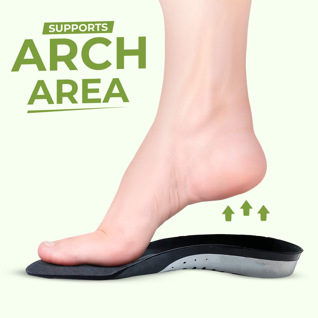Gel Insoles for Shoes -  All Day Comfort for Arch Support & Trim Inserts to Fit Shoes