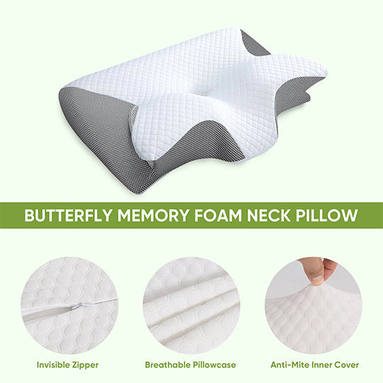 Pillowcase for Butterfly Memory Foam Neck Pillow