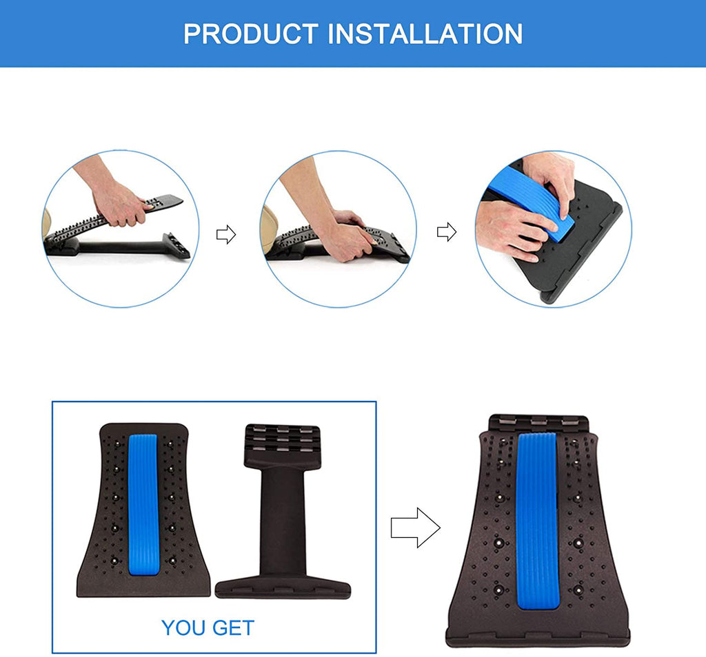 Back Relief Stretcher, Spine Stretcher Device for Upper and Lower Back