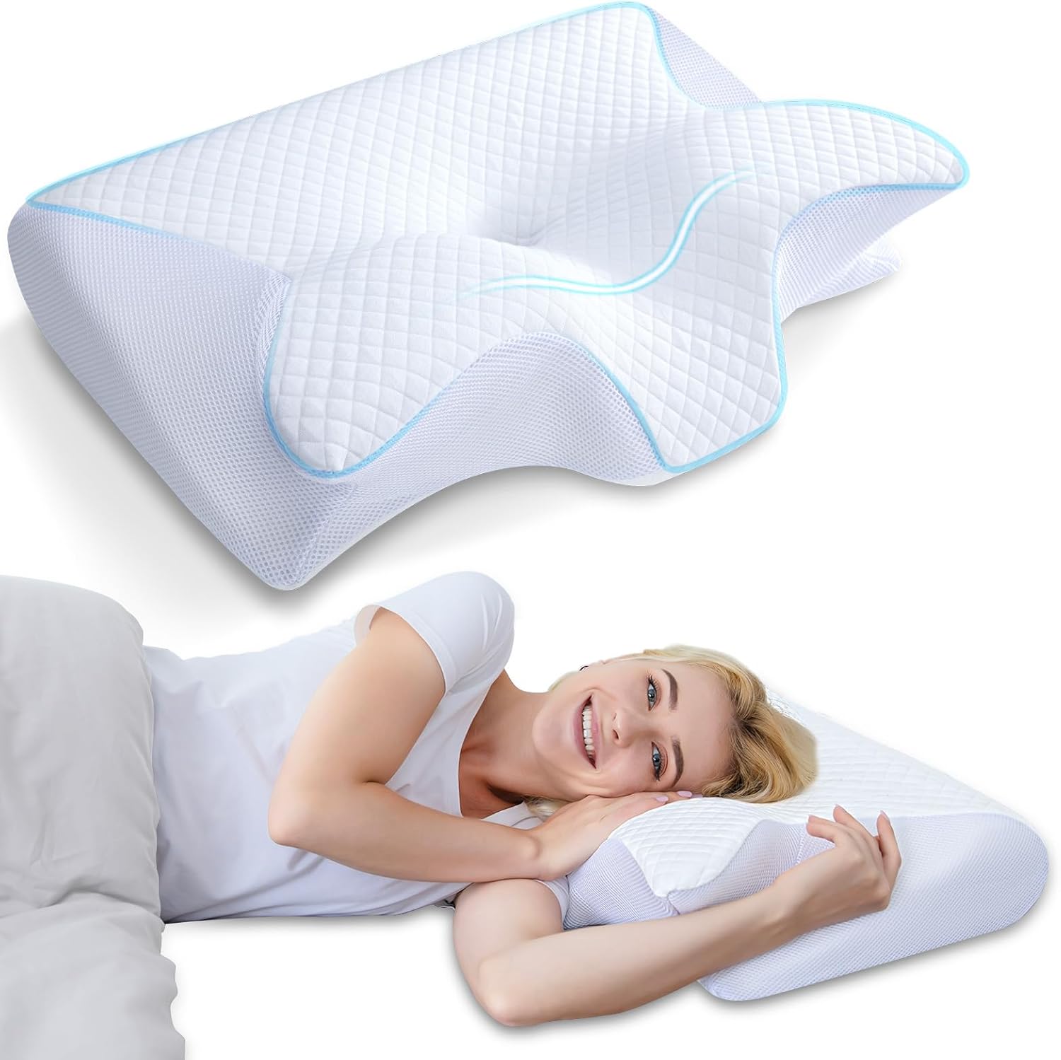 Pillowcase for Butterfly Memory Foam Neck Pillow