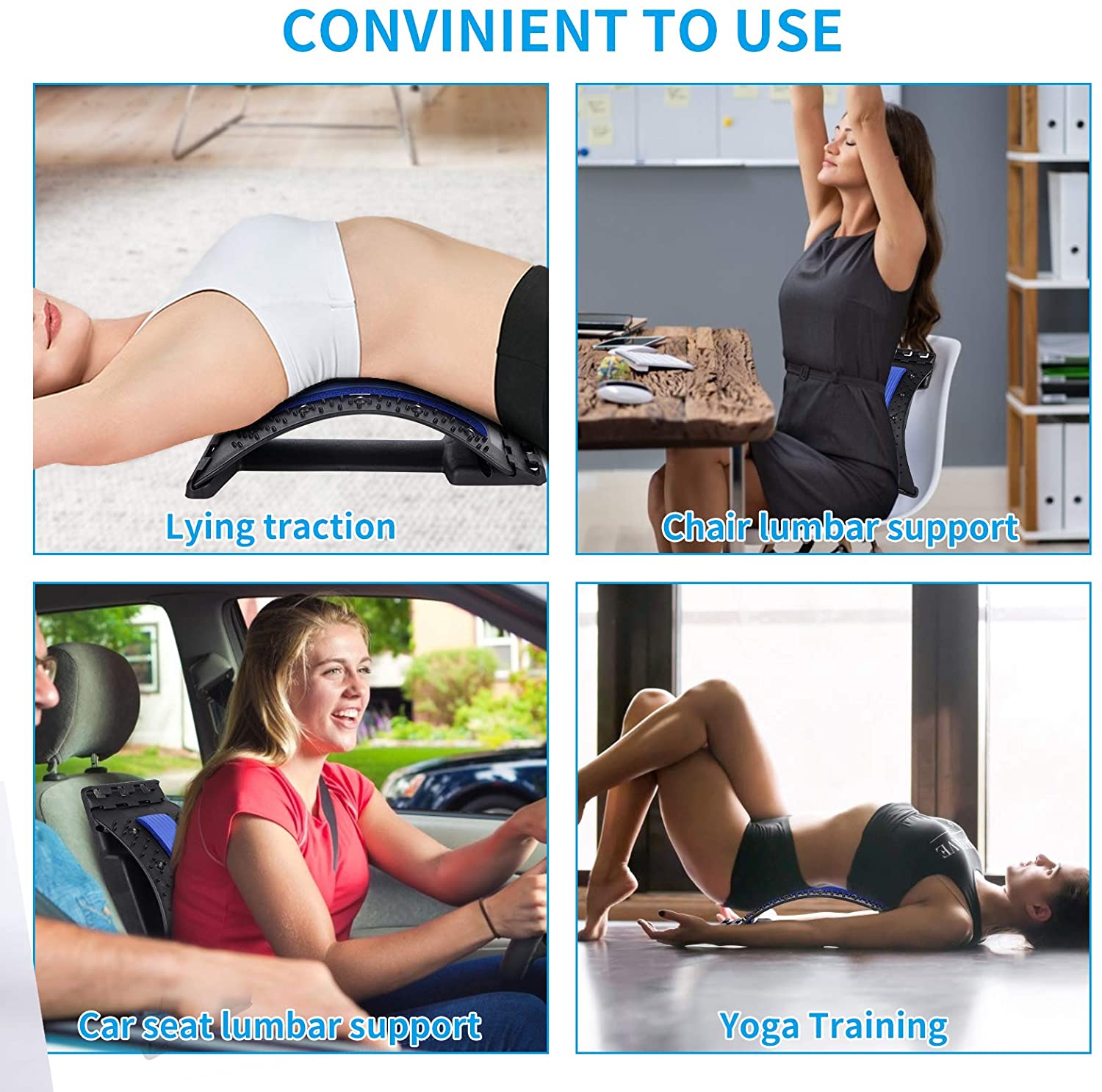 Back Relief Stretcher, Spine Stretcher Device for Upper and Lower Back