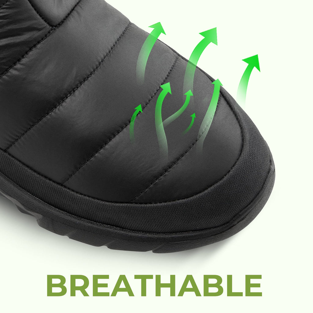 Thick Cotton Zipper Shoes with Warm Insole to Keep Feet Comfortable