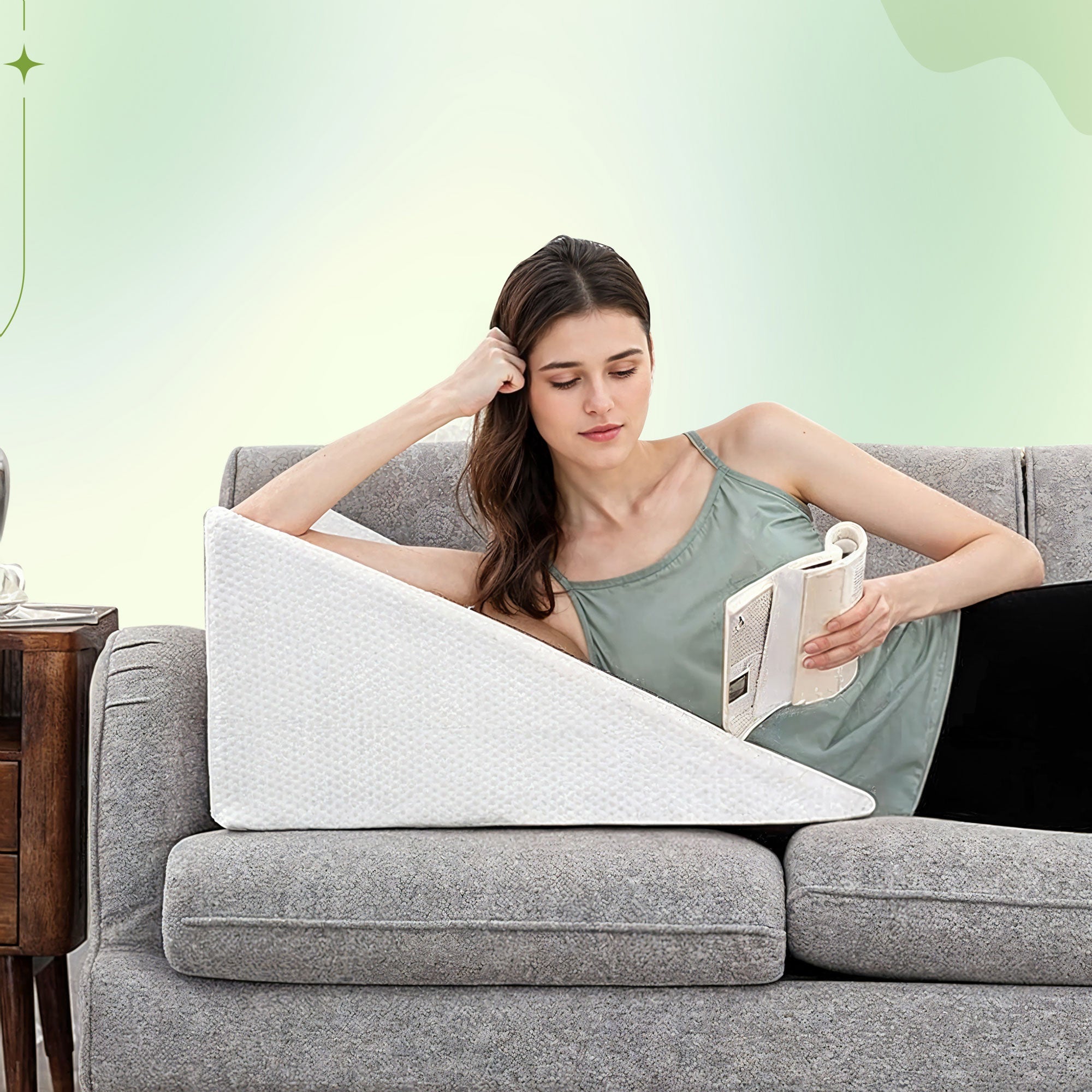 Back Pillow, Wedge Pillow for Back and Legs