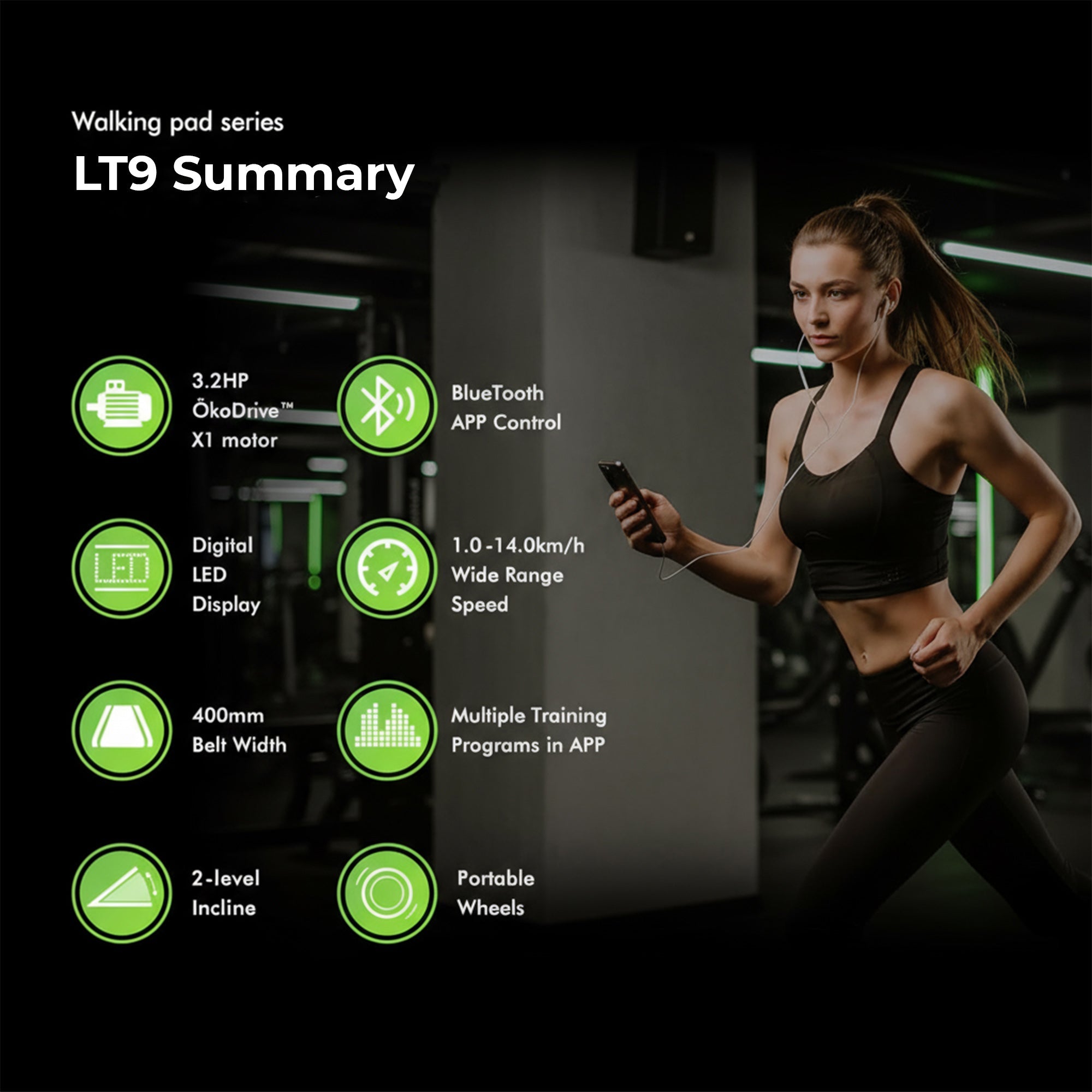 Home & Office Walking Pad – Space-Saving Electric Treadmill