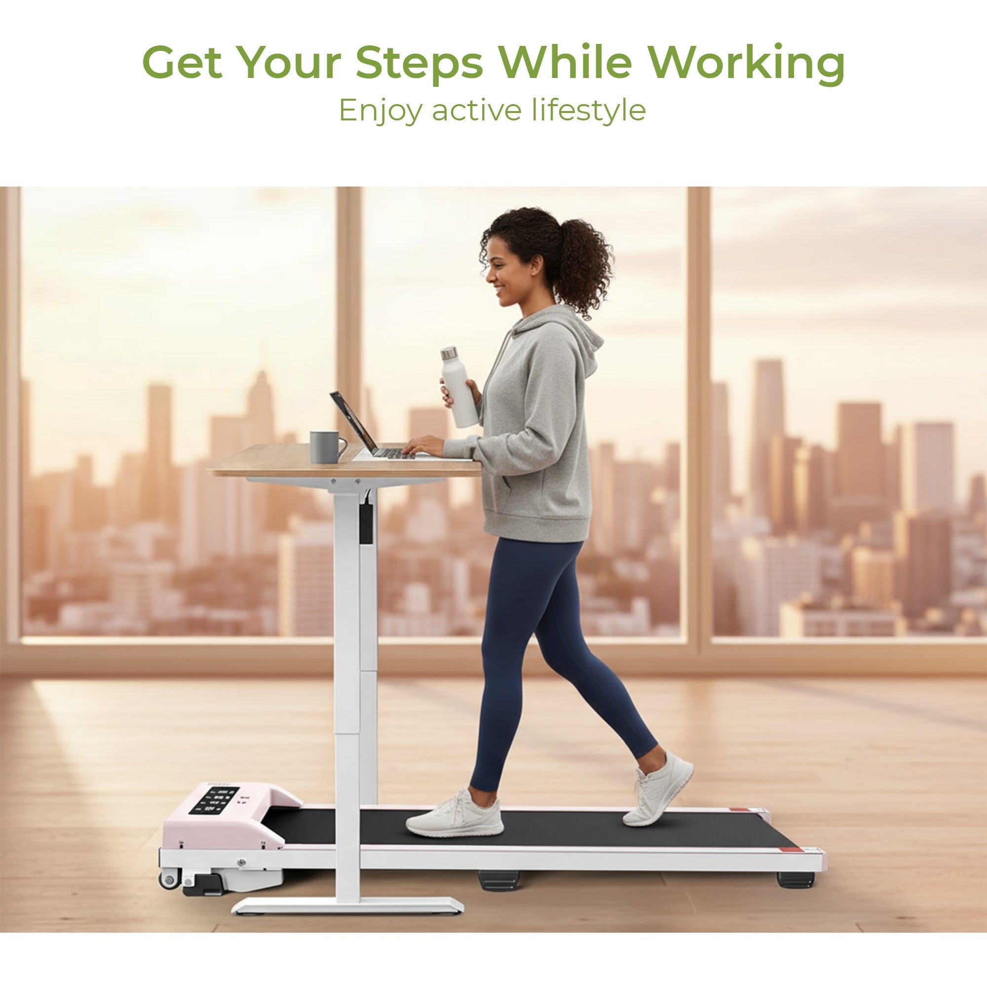 Home & Office Walking Pad – Space-Saving Electric Treadmill