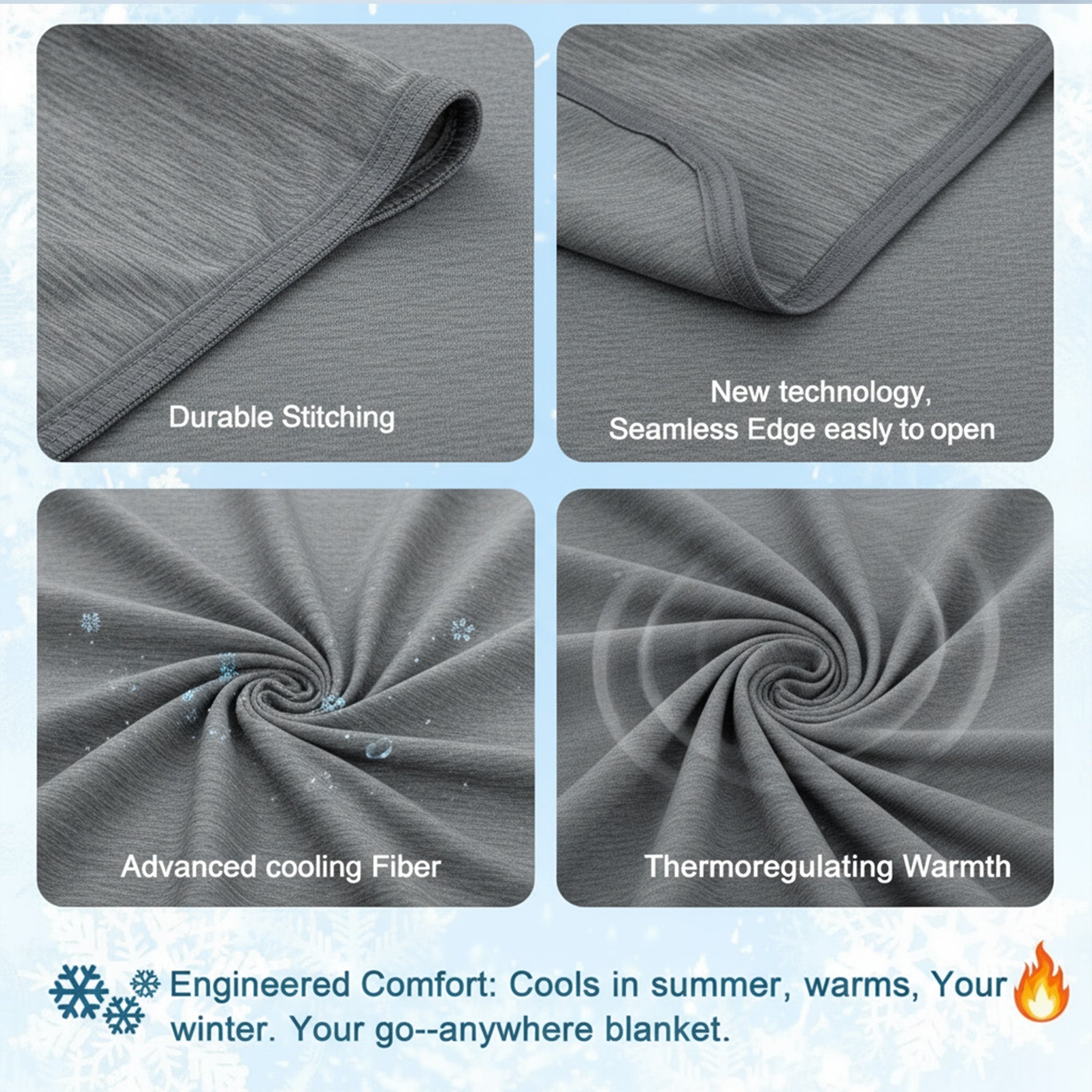 Lightweight Cooling Blanket – Soft & Temperature-Friendly Design