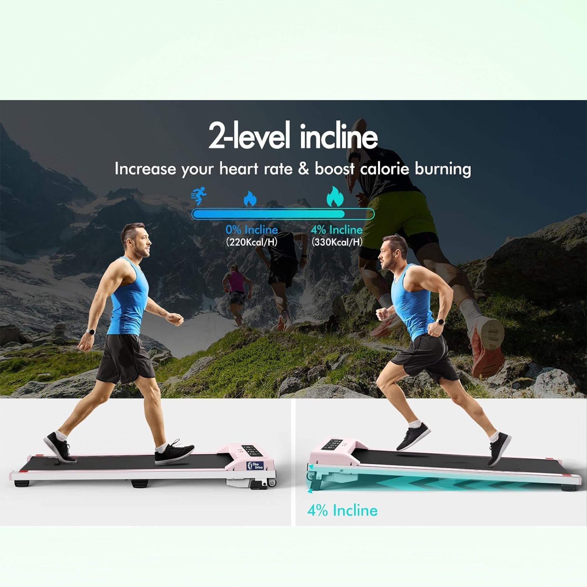 Home & Office Walking Pad – Space-Saving Electric Treadmill