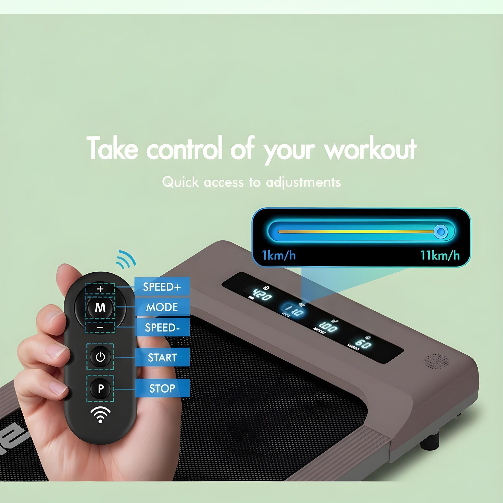 Home & Office Walking Pad – Space-Saving Electric Treadmill