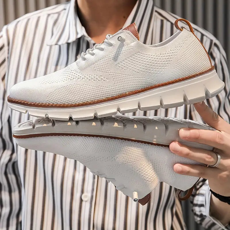 Men's Lightweight Stretch Shoes - Ultra Comfortable with Soft Breathable Soles